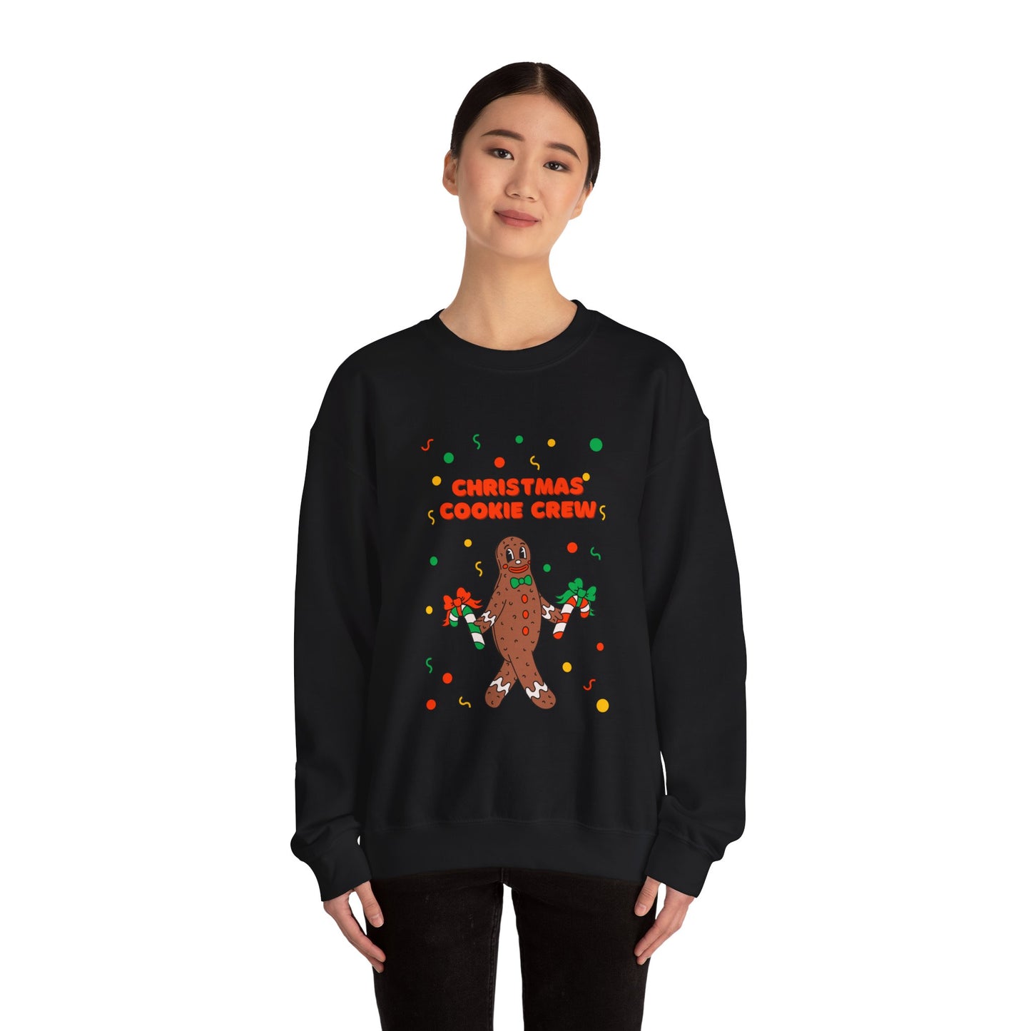 Christmas Cookie Crew Sweatshirt, Holiday Fashion, Festive Apparel, Cozy Crew, Gift for Bakers, Winter Wear