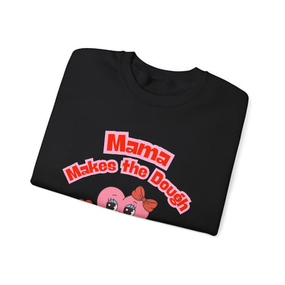 Mama Makes the Dough Sweatshirt - Pink Heart Design