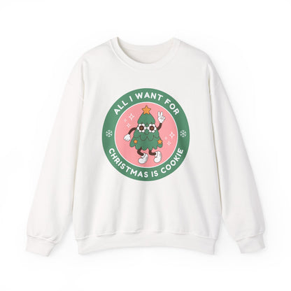 Christmas Cookie Sweatshirt - Retro Christmas Tree