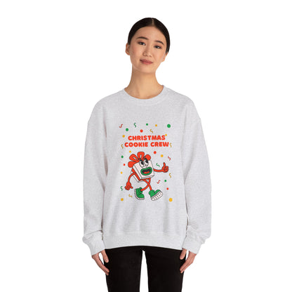 Christmas Cookie Crew Sweatshirt, Holiday Fashion, Festive Apparel, Cozy Crew, Gift for Bakers, Winter Wear