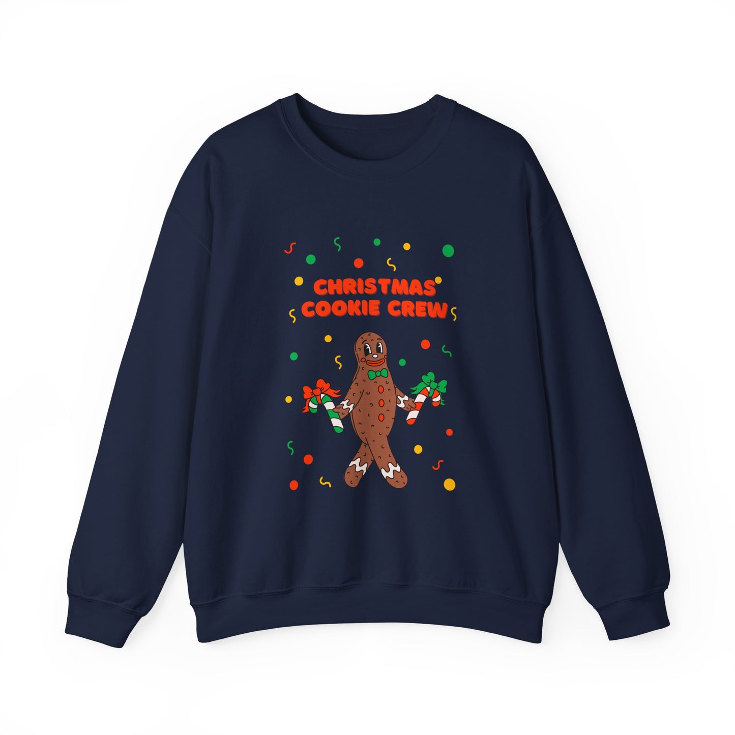 Christmas Cookie Crew Sweatshirt, Holiday Fashion, Festive Apparel, Cozy Crew, Gift for Bakers, Winter Wear