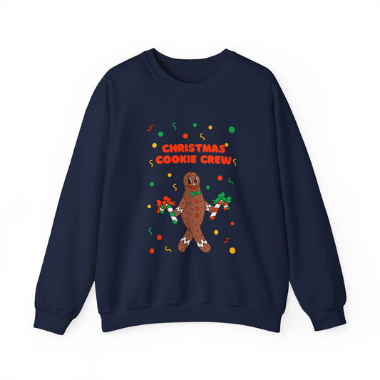 Christmas Cookie Crew Sweatshirt, Holiday Fashion, Festive Apparel, Cozy Crew, Gift for Bakers, Winter Wear
