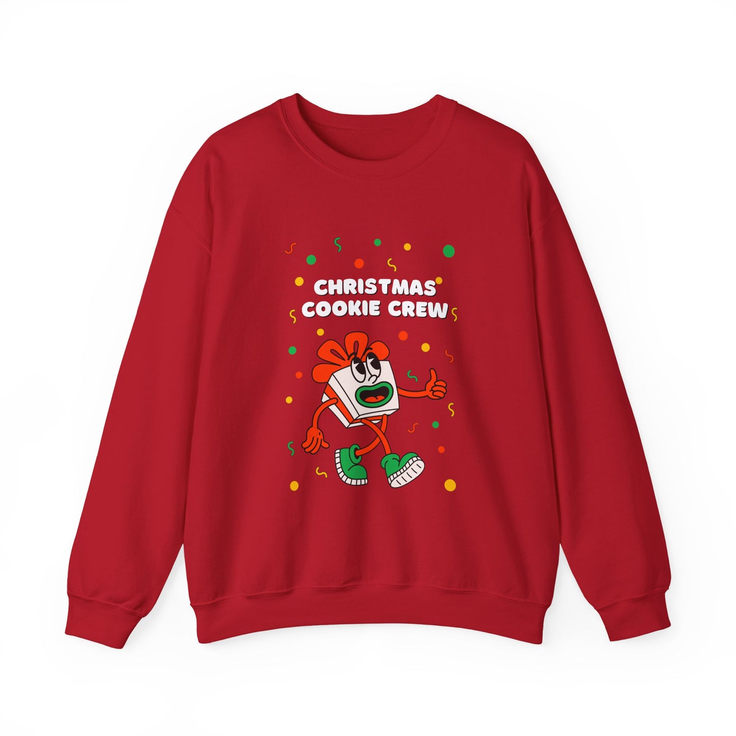 Christmas Cookie Crew Sweatshirt, Holiday Fashion, Festive Apparel, Cozy Crew, Gift for Bakers, Winter Wear