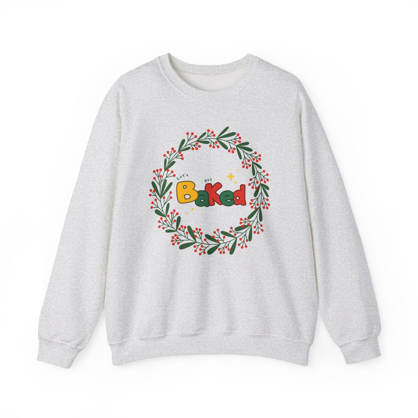 Christmas Baking Sweatshirt - Christmas Wreath