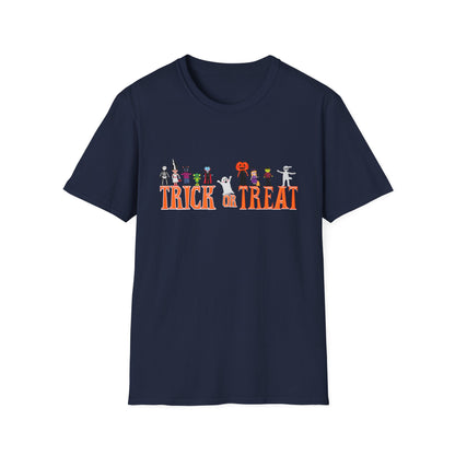 Halloween Trick or Treat Unisex T-Shirt, Spooky Shirt for Kids & Adults, Funny Halloween Tee, Costume Party Wear, Fall Festivities