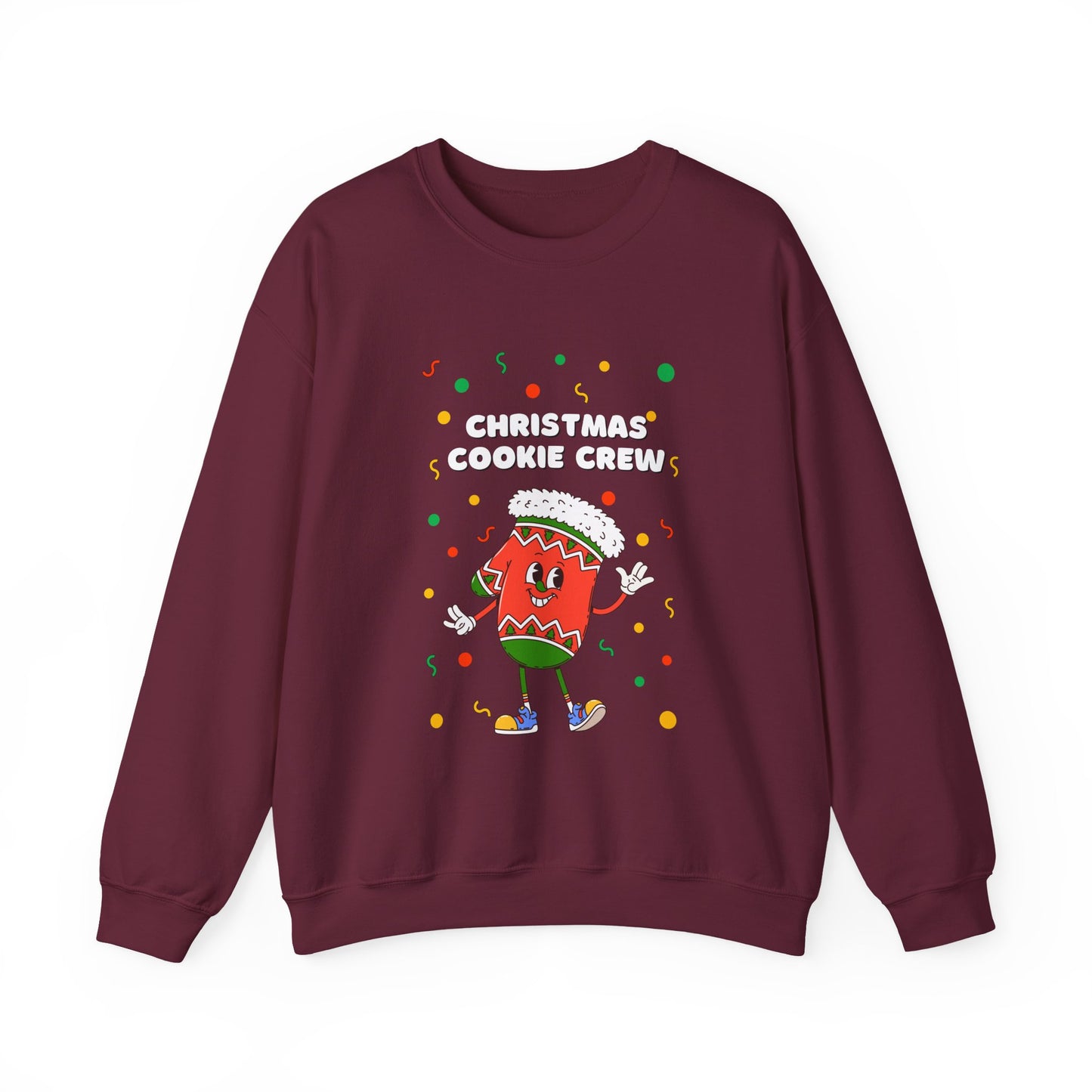 Christmas Cookie Crew Sweatshirt, Holiday Fashion, Festive Apparel, Cozy Crew, Gift for Bakers, Winter Wear