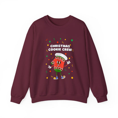 Christmas Cookie Crew Sweatshirt, Holiday Fashion, Festive Apparel, Cozy Crew, Gift for Bakers, Winter Wear
