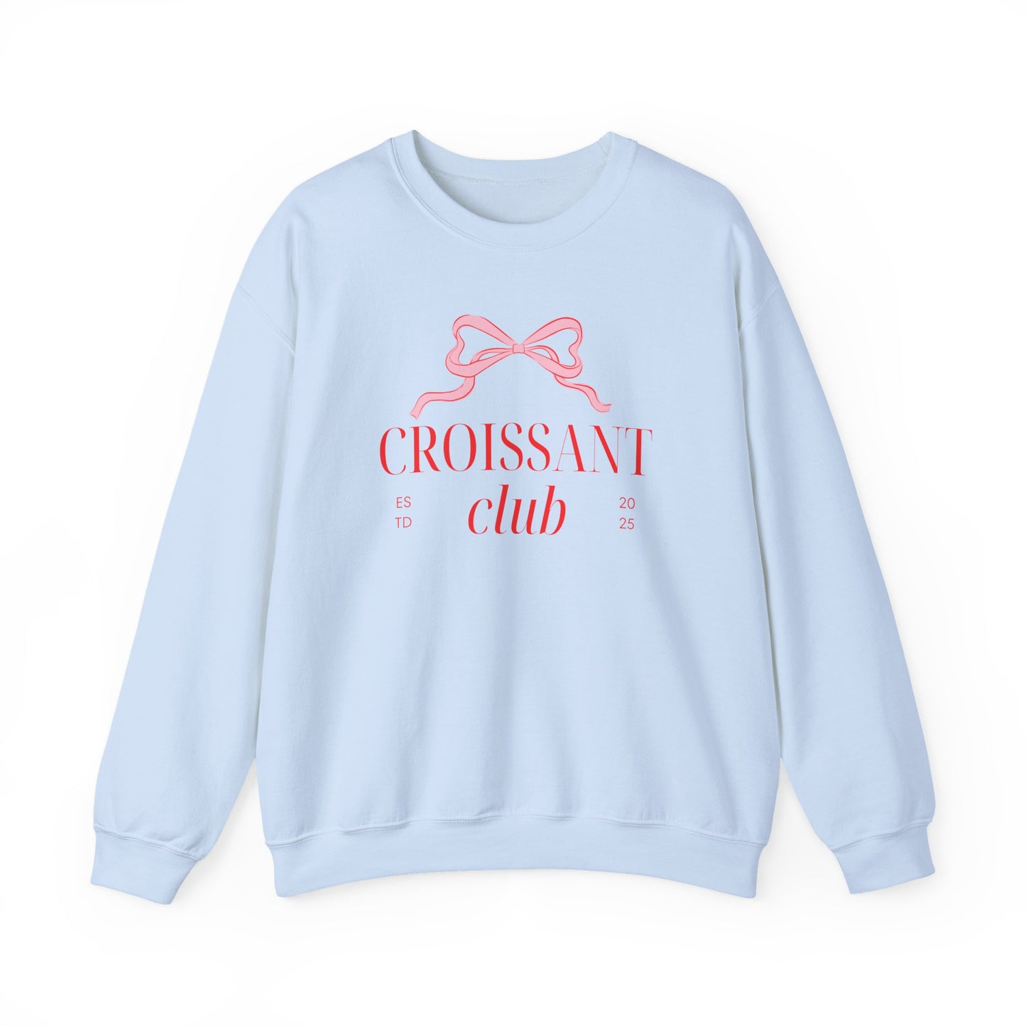 Croissant Club Sweatshirt - Coquette Bow
