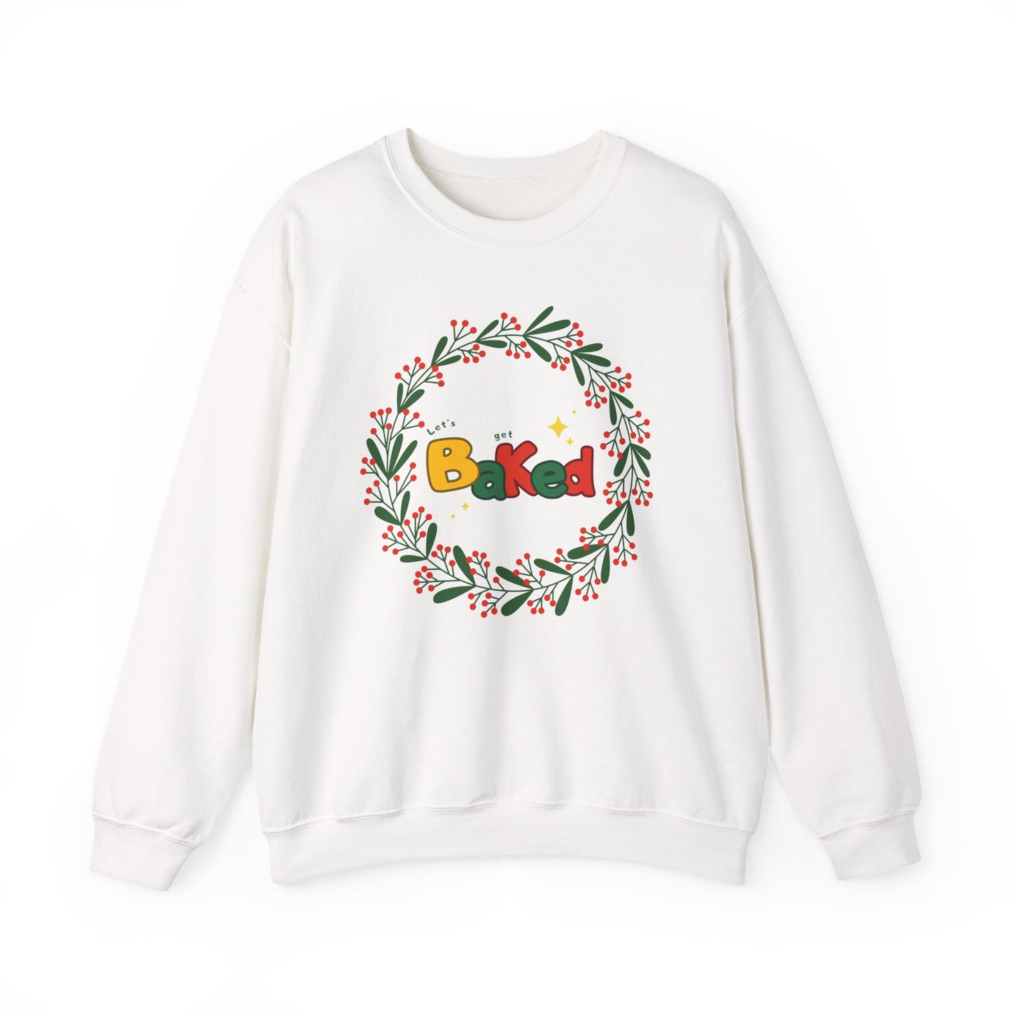Christmas Baking Sweatshirt - Christmas Wreath