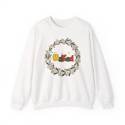 Christmas Baking Sweatshirt - Christmas Wreath