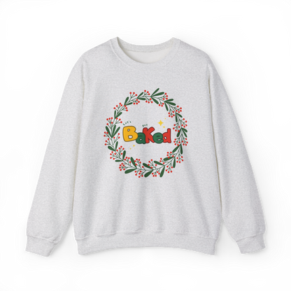 Christmas Baking Sweatshirt - Christmas Wreath