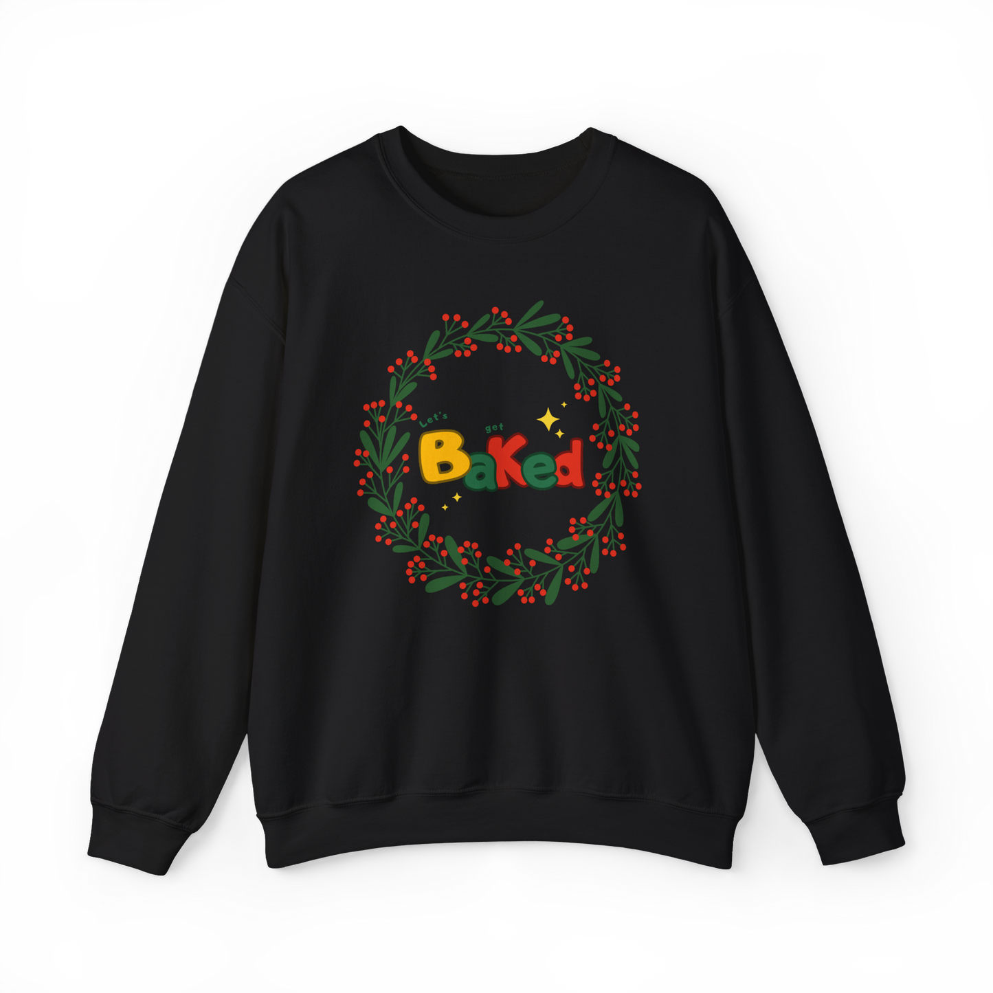 Christmas Baking Sweatshirt - Christmas Wreath