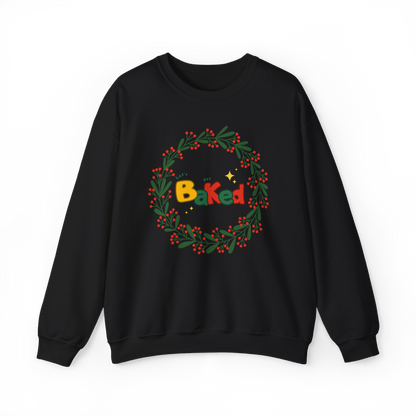 Christmas Baking Sweatshirt - Christmas Wreath